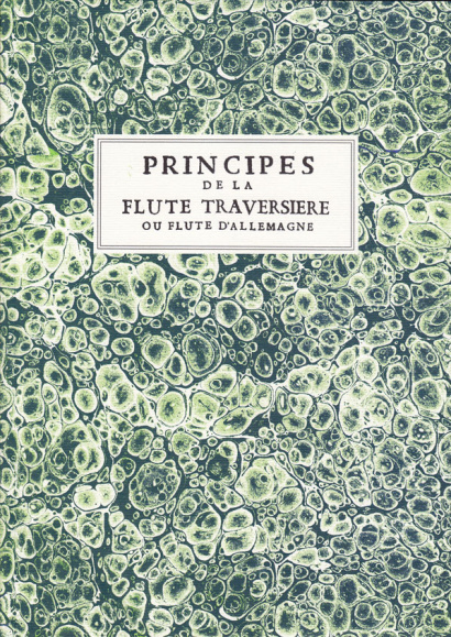 Hotteterre, Jacques (1674–1763): Principes de la Flute Traversière,