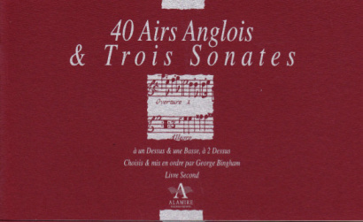 Bickham/Finger/Keller/Paisible/Purcell: 170 Airs Anglois and three Sonatas<br>– Volume II