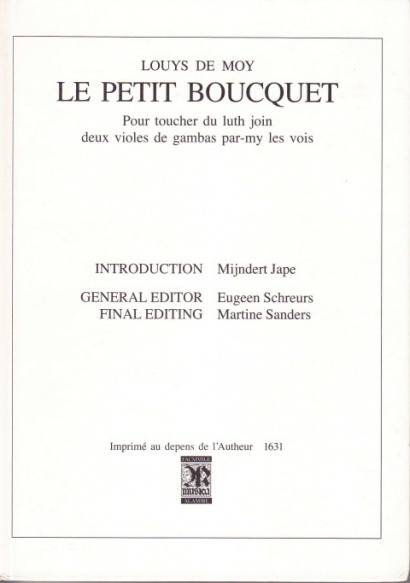 Moy, Louys de (nach 1631): Le petit Boucquet 