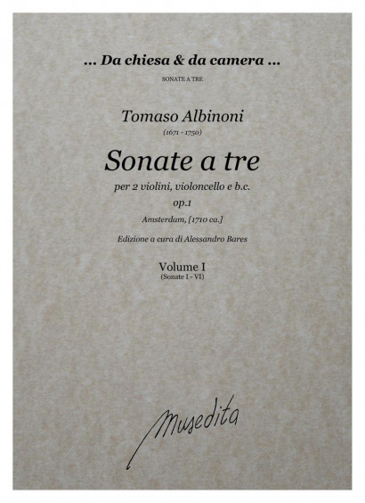 Albinoni, Tomaso (1671–1750): 12 Sonatas a tre  op. 1