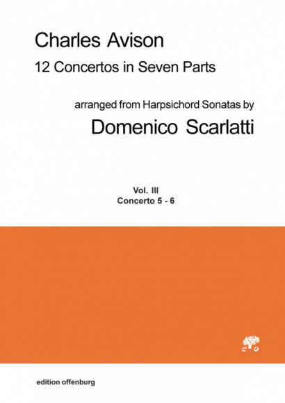 Avison, Charles (1709–1770):<br>12 Concertos in Seven Parts<br>Concerti 5 & 6<br>Score