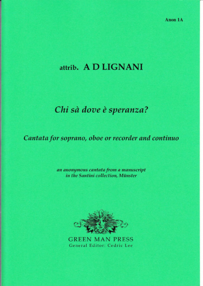 Anonymer Meister (17th century)/Alessandro Scarlatti ?: Chi sà dove è speranza?