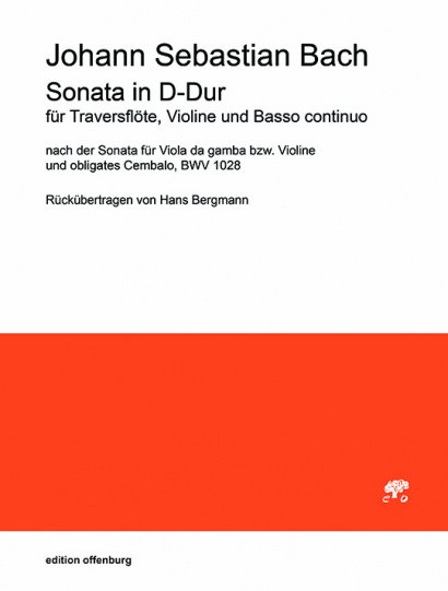 Bach, Johann Sebastian (1685–1750): Sonata D Major BWV 1028