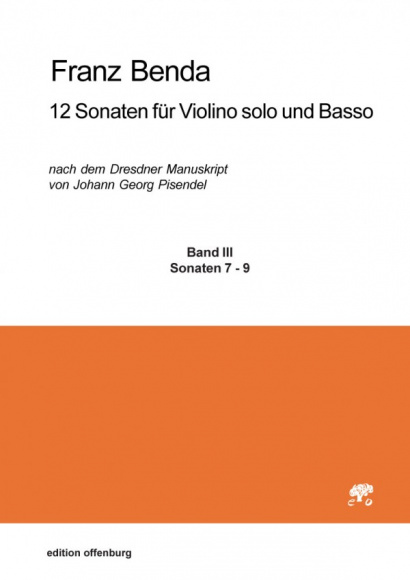 Benda, Franz (1709–1786): 12 Sonaten für Violino solo und Basso, Band III