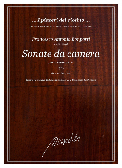 Bonporti, Francesco A. (1672–1749): Sonate da camera op. 7