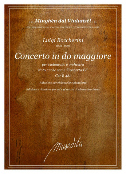 Boccherini, Luigi (1743–1805): Concerto do maggiore Ger B 481<br>– Piano reduction with solo part