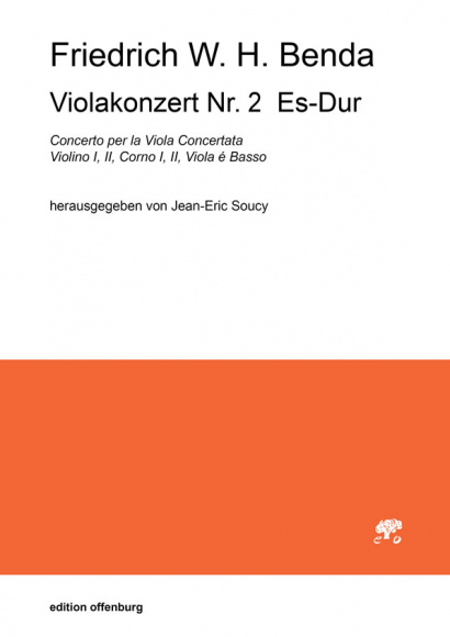 Benda, Friedrich W. H. (1745–1814): Viola Concerto No. 2 in E flat Major<br>– Score