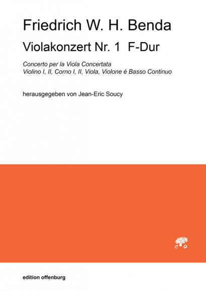Benda, Friedrich W. H. (1745–1814): Viola Concerto Nr. 1 F-Dur<br>– Stimmenset (4-3-2-4)
