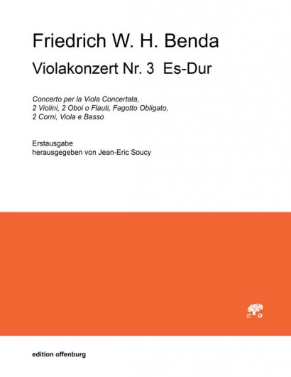 Benda, Friedrich W. H. (1745–1814): Viola Concerto Nr. 3 Es-Dur