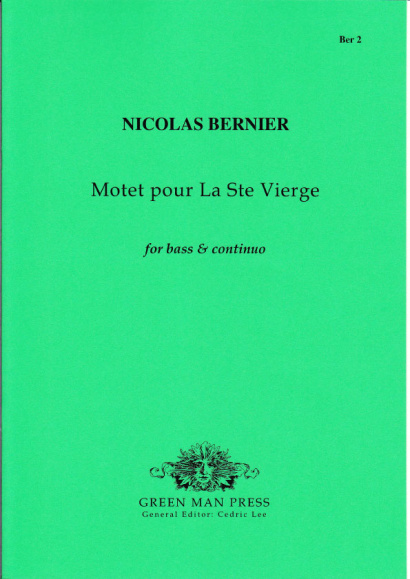 Bernier, Nicolas  (1665-1734): Motet pour la Ste. Vierge