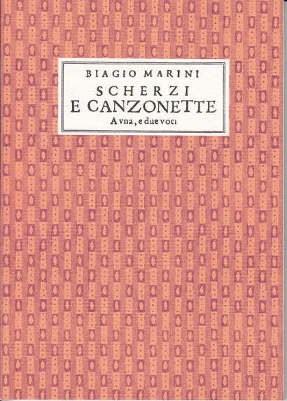 Marini, Biagio (1587–1665): Scherzi  e Canzonette op. 5