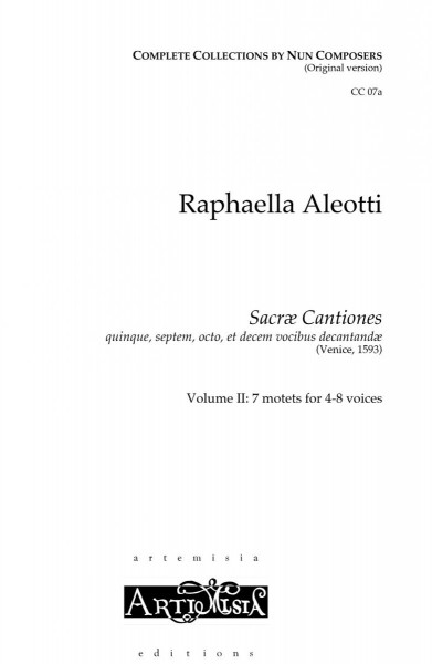 Aleotti, Raphaella (?1570–~1646): Sacrae Cantiones