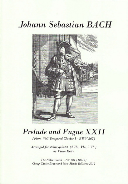 Bach, Johann Sebstian (1685–1750): Prelude und Fuge XXII<br>– Sco­re and parts