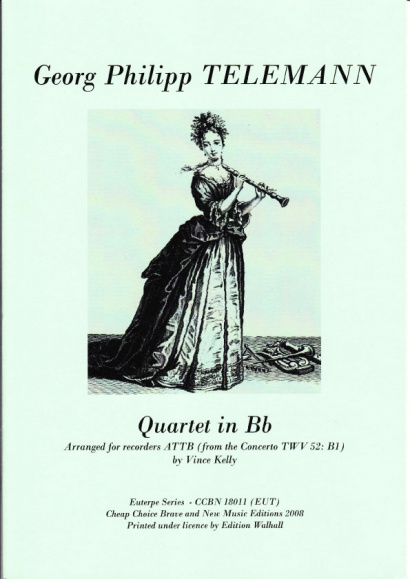 Telemann, Georg Ph. (1681-1767): Quartett B-Dur TWV 52: B1