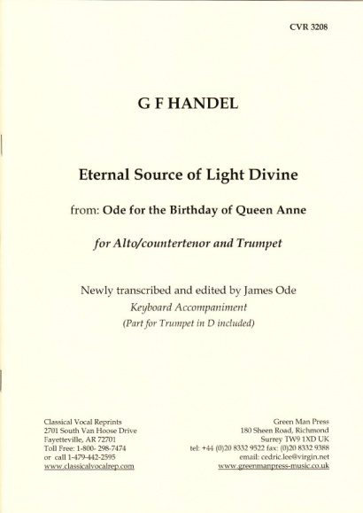 Händel, Georg Friedrich (1685-1759): Eternal Source of Light divine