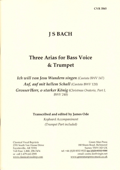 Händel, Georg Friedrich (1685– 1759): Three Arias for Bass Voice & Trumpet