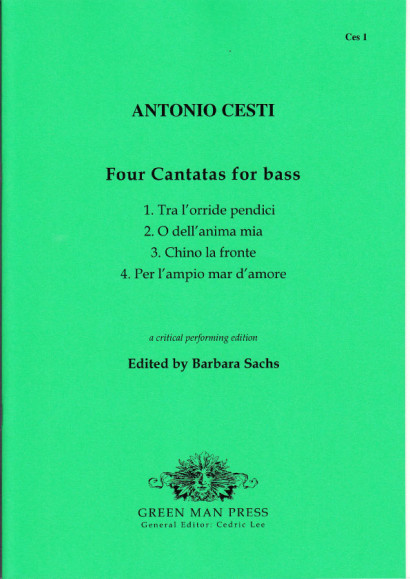 Cesti, Antonio (1623-1669): Vier Kantaten für Baß