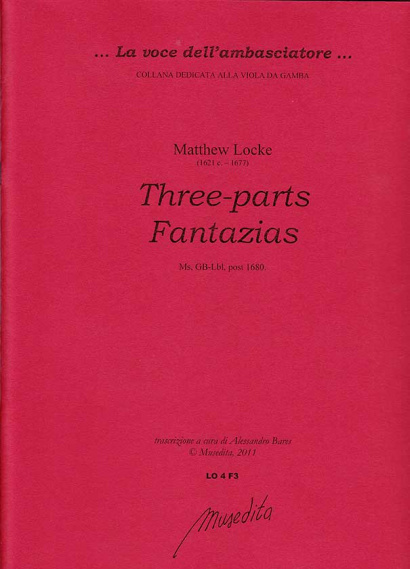 Locke, Matthew (1621/22–1677): Three-parts Fantazias