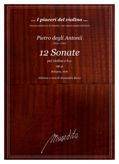 degli Antonii, Pietro (1639–1720): 12 Sonate op. 4