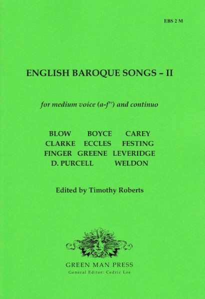 English Baroque Songs – Band 2<br>- Ausgabe für mittlere Stimme [a−f’’]