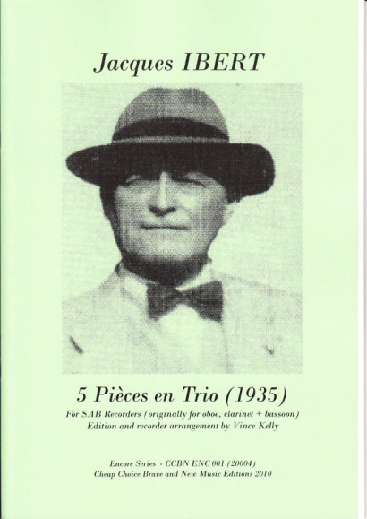 Ibert, Jacques (1890-1962): 5 Pièces en Trio (1935)