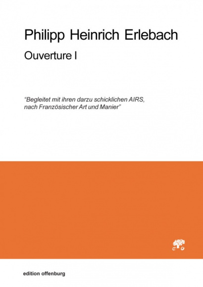 Erlebach, Philipp Heinrich (1657–1714): Ouverture I in a<br>– Stimmenset