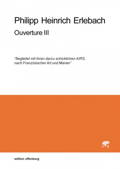 Erlebach, Philipp Heinrich (1657–1714): Ouverture III, in C <br>– Stimmenset