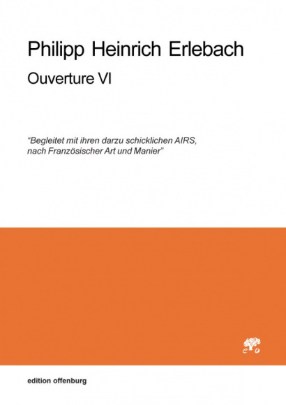 Erlebach, Philipp Heinrich (1657–1714): Ouverture VI, in g<br>– Stimmenset