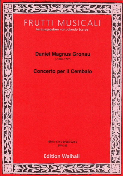 Gronau, Daniel Magnus (~1690–1747): Concerto per il Cembalo