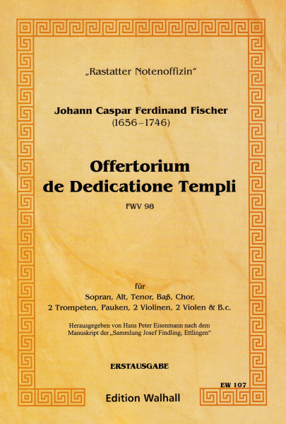 Fischer, Johann Caspar Ferdinand: Offertorium de Dedicatione Templi<br>– score