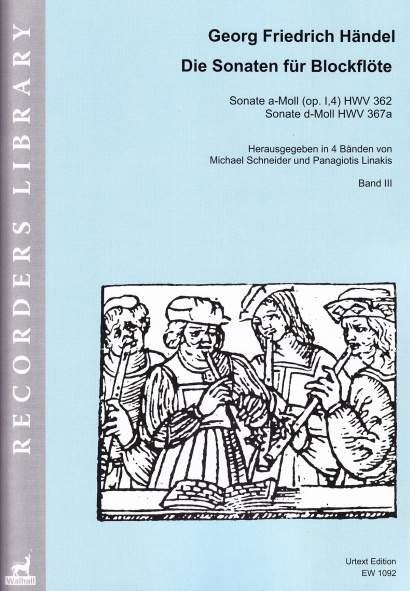 Händel, Georg Friedrich (1685–1759):<br>The Sonatas for Recorder<br>Volume III