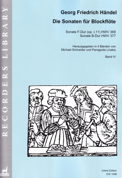 Händel, Georg Friedrich (1685–1759):<br>Die Sonaten für Blockflöte<br>Band IV