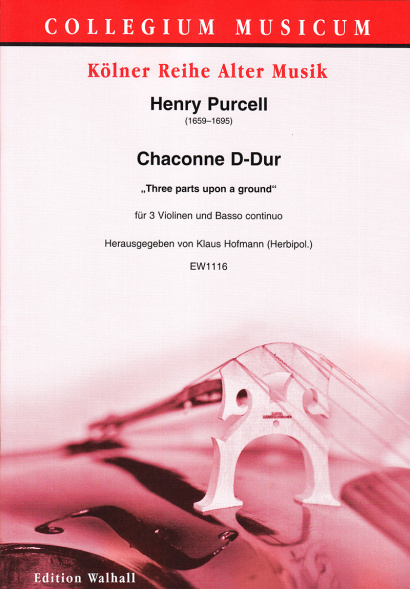 Purcell, Henry (1659–1695): Chaconne D-Dur (Z 731)