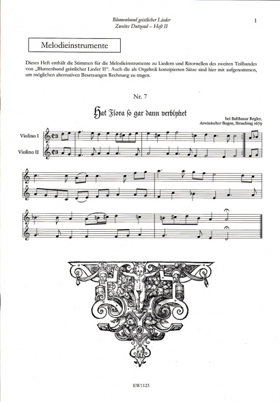 Blumenbund geistlicher Lieder des Barock II: Zweites Dutzend – Teil 2<br>Stimmen