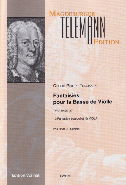 Telemann, Georg Philipp (1681–1767): 12 Fantasias for Viola solo TWV 40:26–37