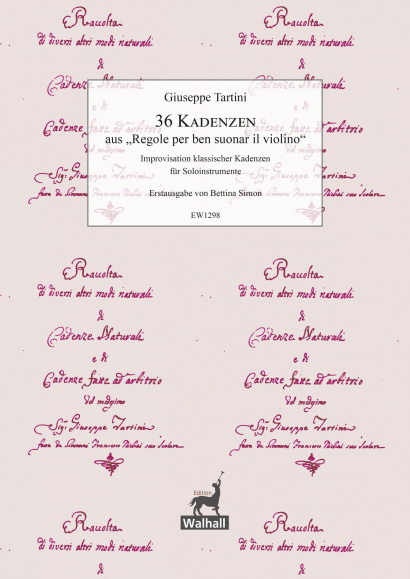 Tartini, Giuseppe: (1692–1770): 36 Kadenzen  aus „Regole per ben suonar il violino“