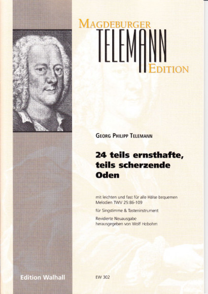 Telemann, Georg Philipp (1681- 1767): 24 teils ernsthafte, teils scherzende Oden TWV 25:86-109