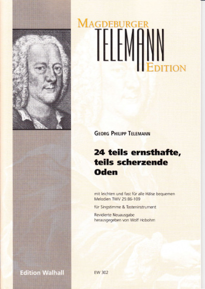 Telemann, Georg Philipp (1681-1767): 24 teils ernsthafte, teils scherzende Oden