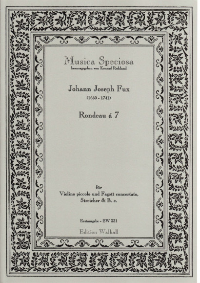 Fux, Johann Joseph (1660-1741): Rondeau á 7