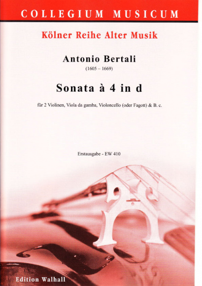 Bertali, Antonio (1605–1669): Sonata à 4 in d