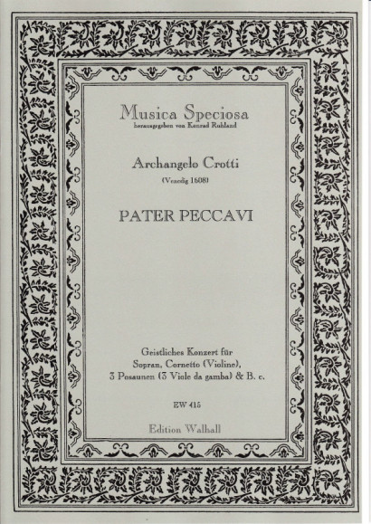 Crotti, Arcangelo (Venedig 1608): Pater Peccavi 