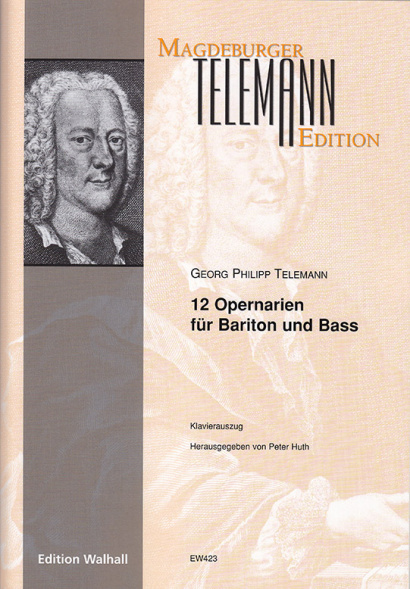 Telemann, Georg Philipp (1681–1767): 12 Opernarien für Bariton und Bass 