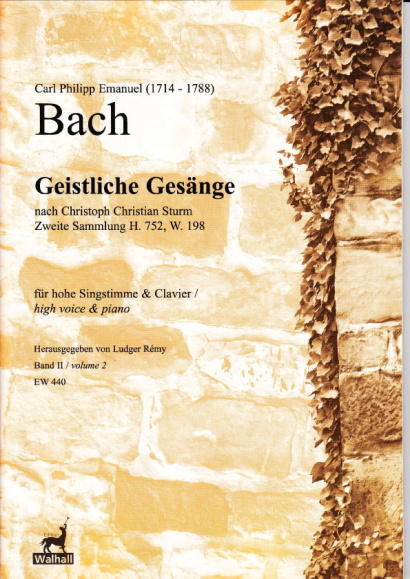 Bach, Carl Philipp E. (1714-1788): Geistliche Gesänge nach Sturm<br>- Volume II