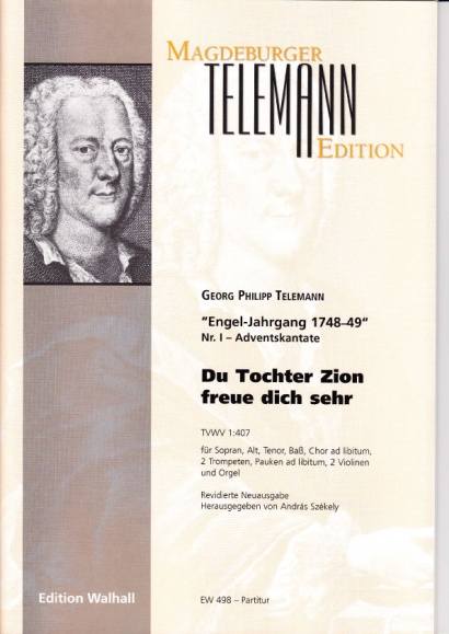 Telemann, Georg Philipp (1681- 1767): Du Tochter Zion freue dich sehr