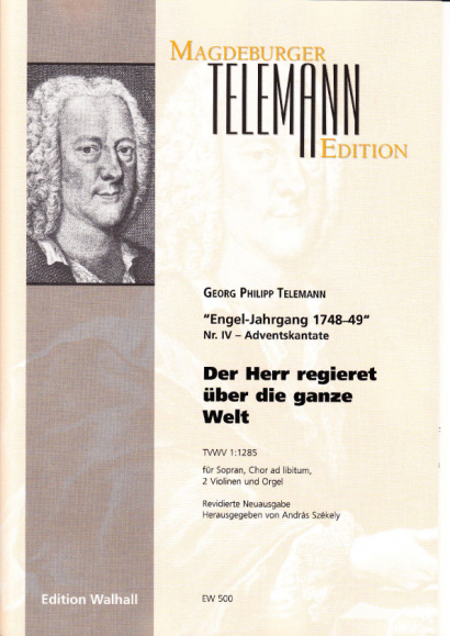 Telemann, Georg Philipp  (1681-1767): Der Herr regieret - Partitur & Stimmen