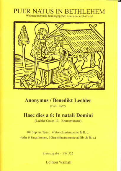 Lechler, Benedikt (1594-1659): Haec dies a 6: In natali Domini