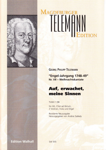 Telemann, Georg Philipp (1681-1767): Auf, erwachet meine Sinnen - Partitur & Stimmen