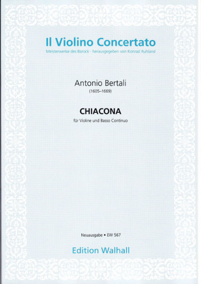 Bertali, Antonio (1605-1669): Chiacona in C