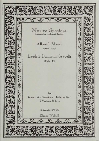 Mazak, Alberich (1609–1661): Laudate Dominum de coelis