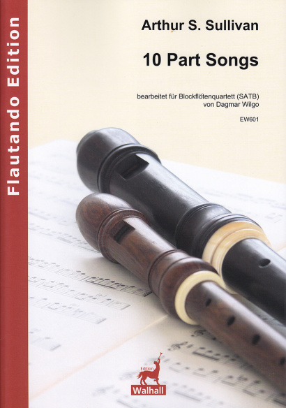 Sullivan, Arthur S. (1842–1900): 10 Part Songs<br>– Partitur & 4 Stimmen